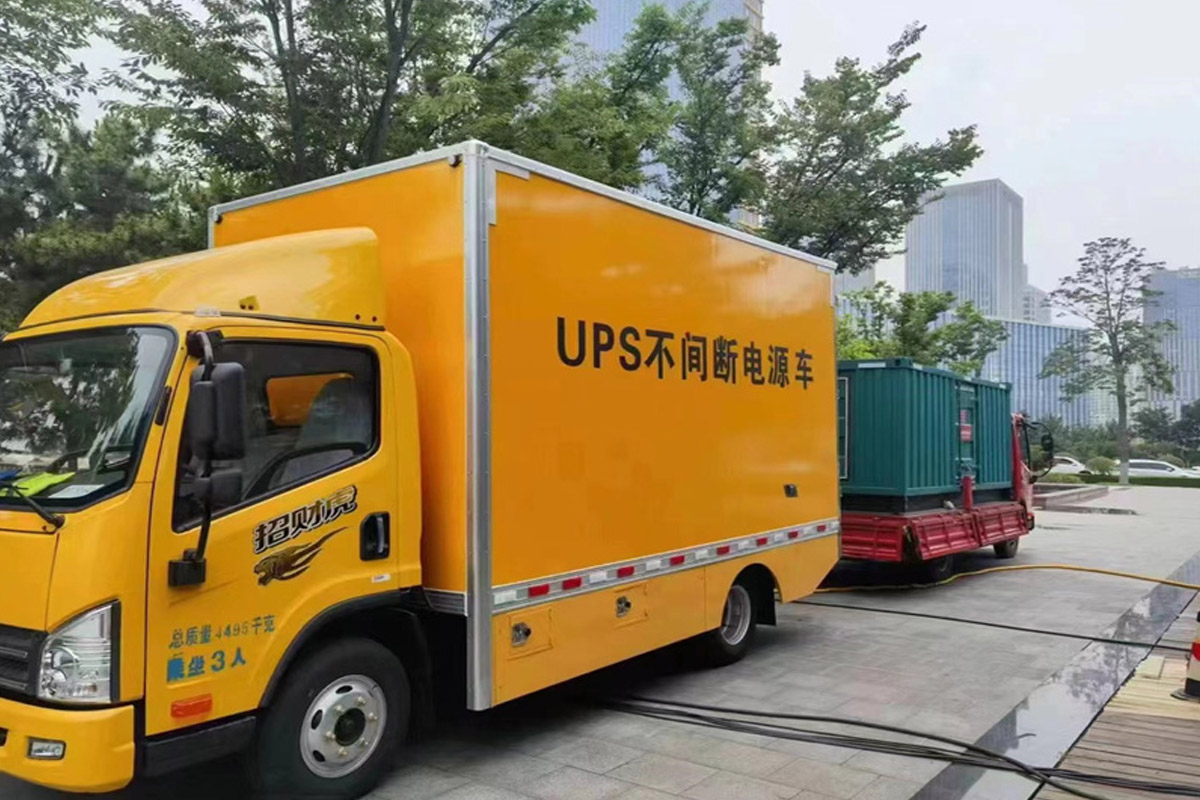 宁化发电机租赁施工现场